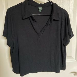 Crop Top Polo Shirt - FITS SMALL